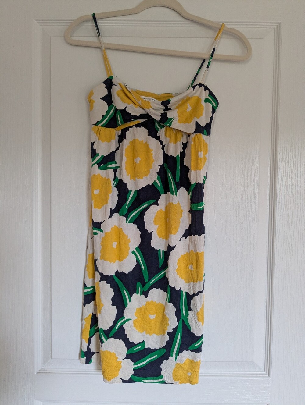 Diane von Furstenberg DvF Yellow & White Floral Sundress Size 2